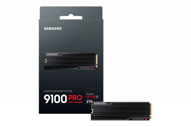SSD SAMSUNG 9100 PRO 2TB, PCIe 5.0 NVMe M.2 Type 2280 Heatsink 