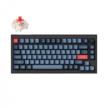 Механична клавиатура Keychron V1 MAX QMK 75% Carbon Black - Wireless