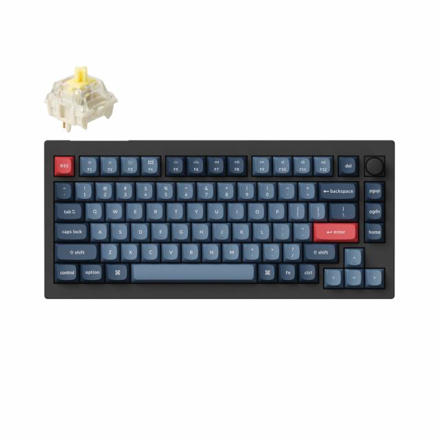 Mechanical keyboard Keychron V1 MAX QMK 75% Carbon Black - Wireless 