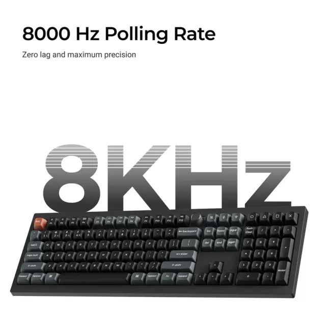 Безжична механичка клавиатура Keychron V6 Ultra 8K - Silk POM Switch Red 