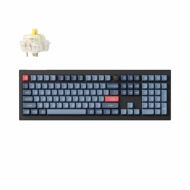 Mechanical keyboard Keychron V6 MAX QMK Carbon Black - Wireless, Full-Size 