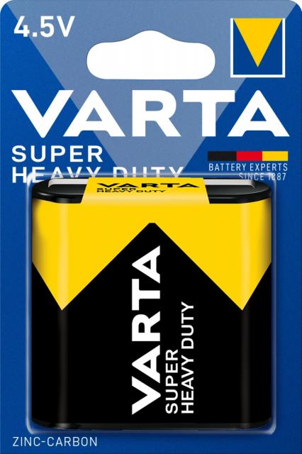 Цинк карбонова батерия  3R12 /1 бр. в опаковка/ блистер  4.5V  VARTA 