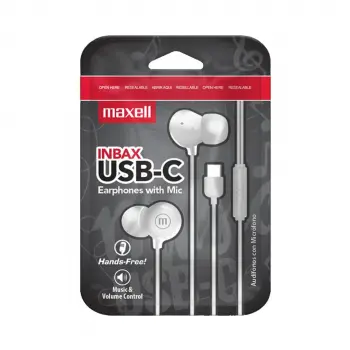 MAXELL IN-BAX USB TYPE-C EARPHONES