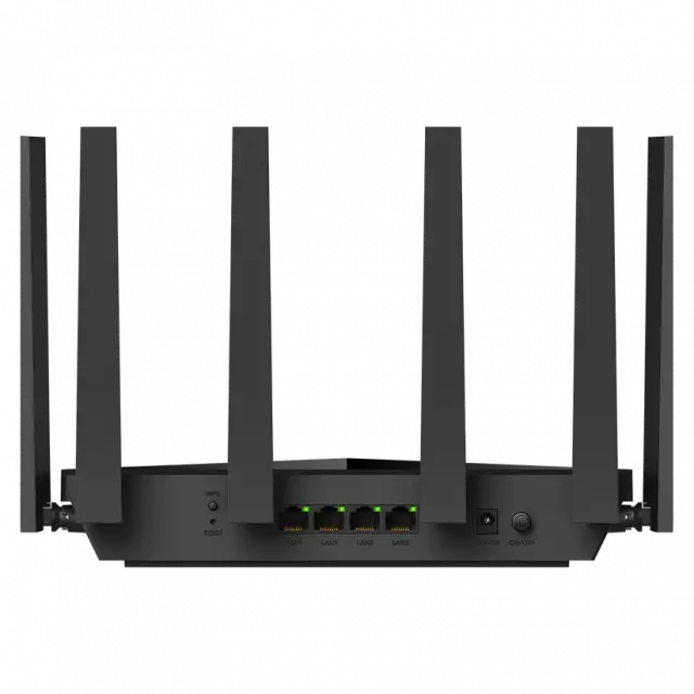 Безжичен рутер Cudy BE11000 Tri Band Wi-Fi 7, 4x2.5Gbps порт, 6x5dBi антени 