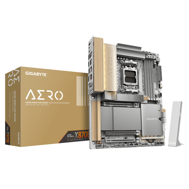 Дънна платка GIGABYTE X870E AERO X3D WOOD WIFI7, Socket AM5 