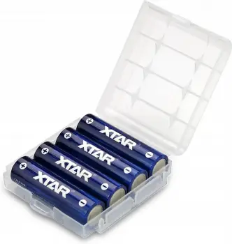 Rechargeable Battery LiIon AA R6  1,5V 3300mAh 4 pcs in PVC case  XTAR