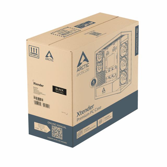 Кутия за компютър Arctic Xtender Mirror - Black Mid-Tower 