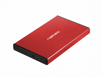 Чекмедже за твърд диск Natec Rhino Go 2,5’’, USB 3.0, червен