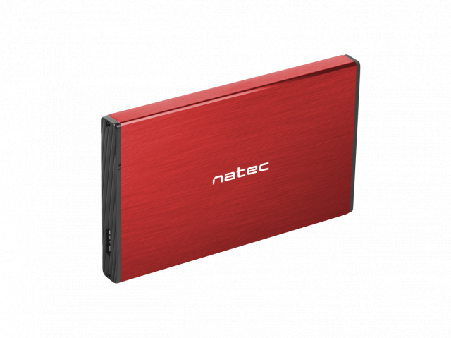 Чекмедже за твърд диск 2,5’’, Natec Rhino Go, USB 3.0, червен 