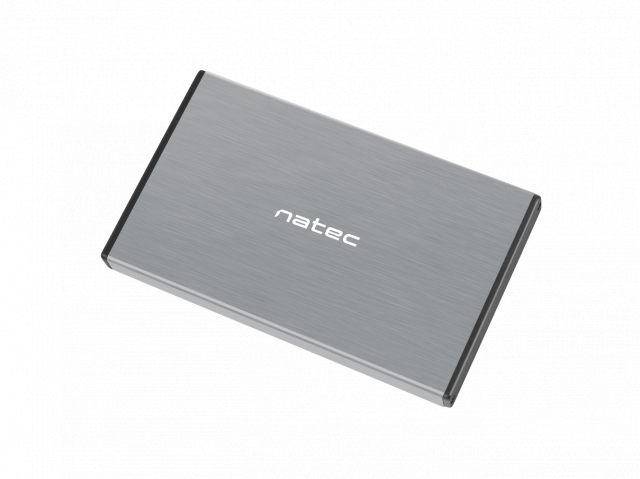 Чекмедже за твърд диск 2,5’’, Natec Rhino Go, USB 3.0, Сив 