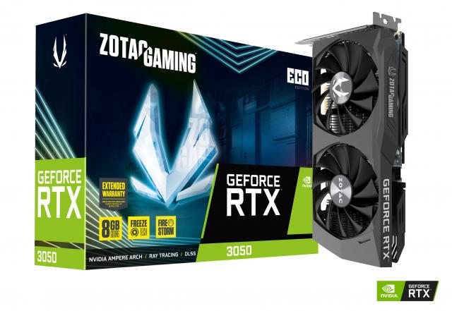 Видеокарта ZOTAC GAMING RTX 3050 ECO 8GB GDDR6 