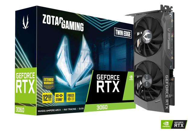 Видео карта ZOTAC GAMING RTX 3060 Twin Edge 12GB GDDR6 