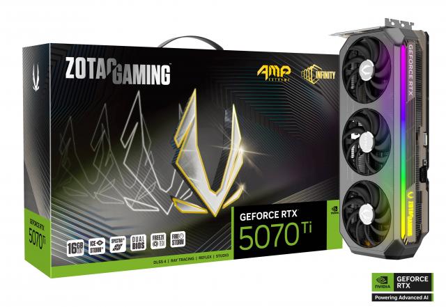 Видео карта ZOTAC GAMING RTX 5070 TI AMP Extreme INFINITY 16GB GDDR7 