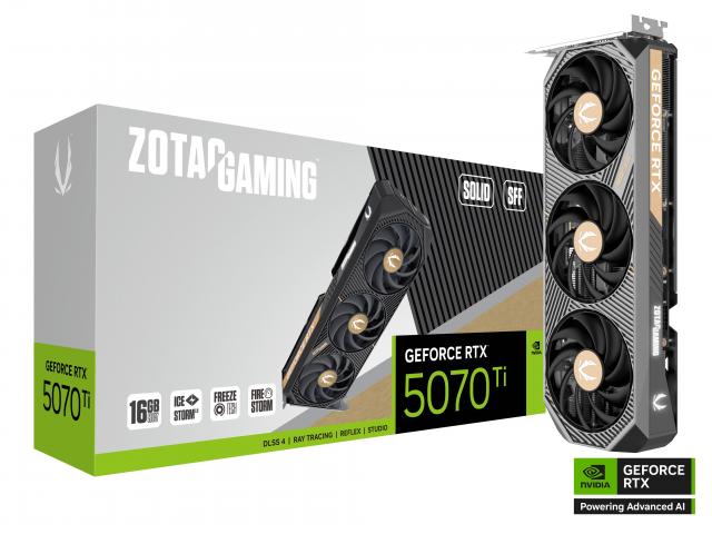 Graphic card ZOTAC GAMING RTX 5070 TI Solid SFF 16GB GDDR7 