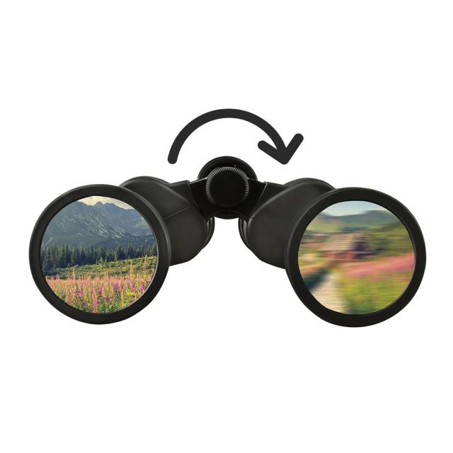 Hama “Vision” Binoculars, 12x25, Roof, BK7, with Focussing Wheel 