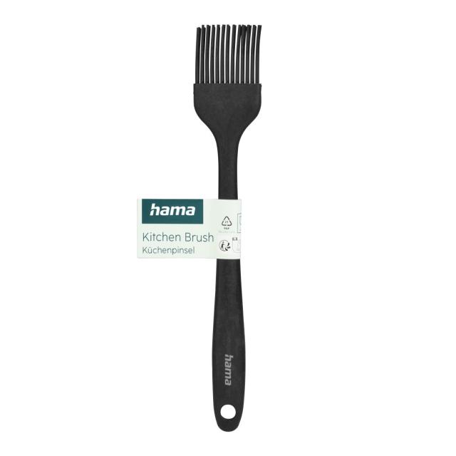 Hama Cake Brush, Silicone Pastry Brush, 12 Pcs in Display, black and beige 