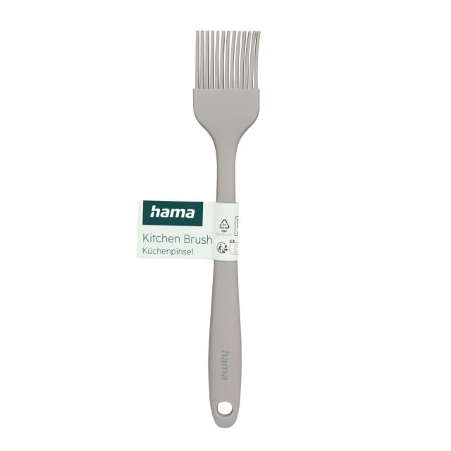 Hama Cake Brush, Silicone Pastry Brush, 12 Pcs in Display, black and beige 