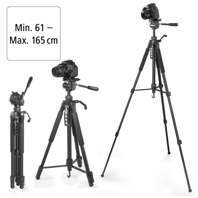 Hama "Action Smart 165 3D" Tripod with 3-way Head and Smartphone Holder 
