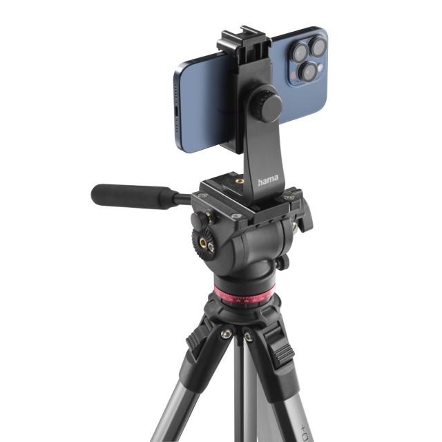 HAMA Трипод / Статив „PRO Move 160 2D+“, 160 см, видео статив за камера и мобилен телефон 