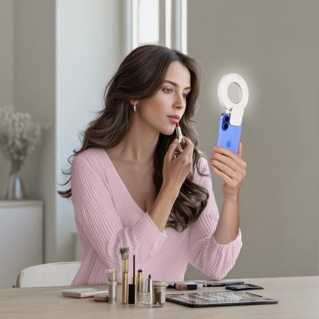 Hama LED Ринг Лампа "ToGo", 3 режима, презареждаема, USB-C 