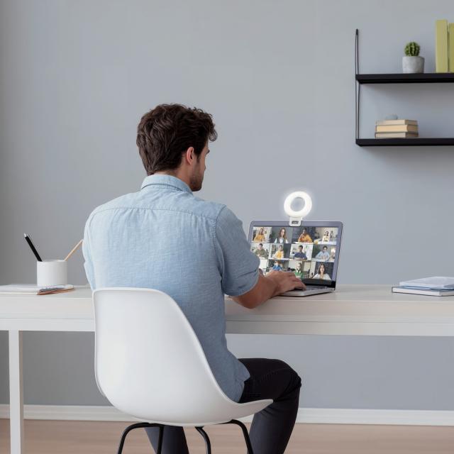 Hama LED Ринг Лампа "ToGo", 3 режима, презареждаема, USB-C 