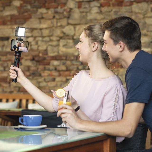 Hama “Solid 80 Ball” Mobile Phone Tripod, Travel Tripod, Remote Release, max. 80 cm 