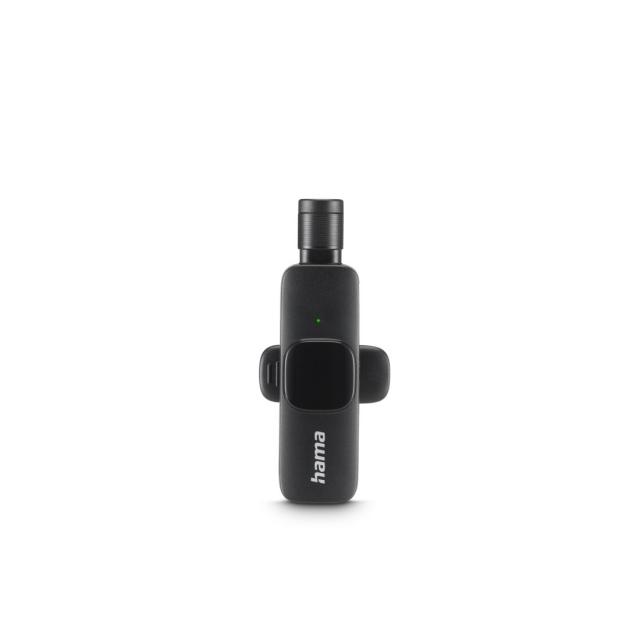 Hama Lavalier-Mikrofon "Smart Wireless", kabelloses Ansteckmikrofon für Handy 