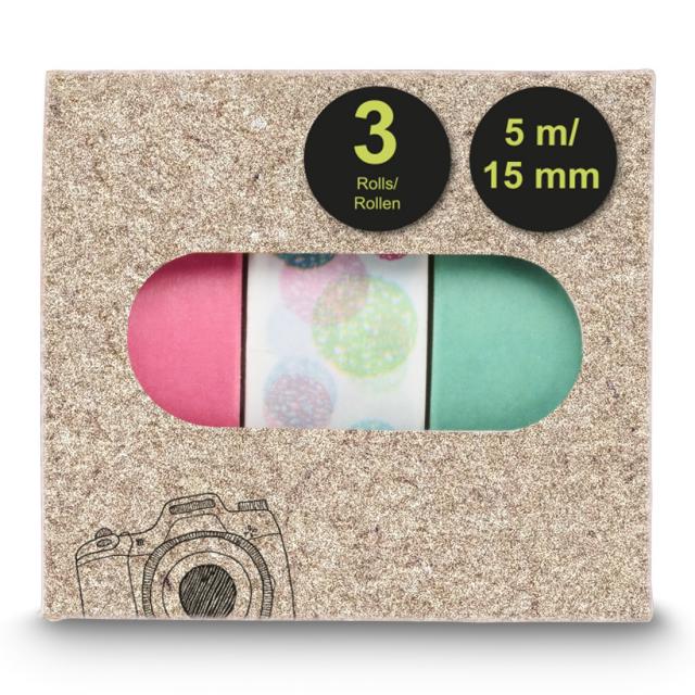 Hama Masking Tapes II, 1.5x500 cm, Various Motifs in Sets of 3 