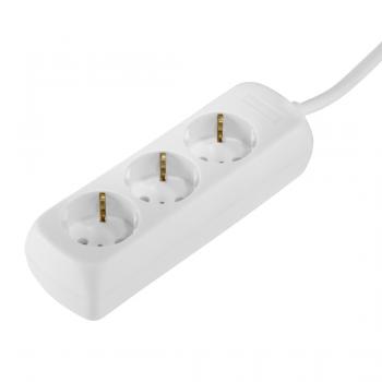Hama 3-Way Multiple Socket Outlet, with Shutter - Incr. Touch Protect., 1.4 m, white