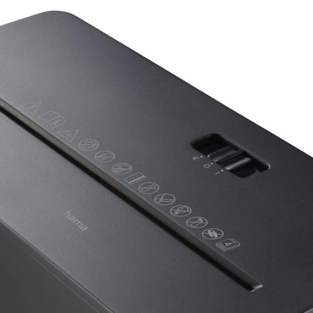 Hama “Safe X40-B” Document Shredder, Shredder with Security Level P4 T4 E3 