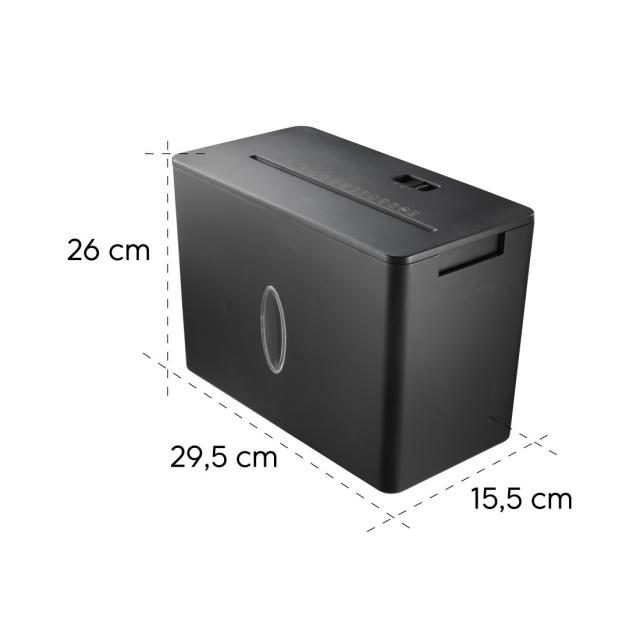 Hama “Safe X40-B” Document Shredder, Shredder with Security Level P4 T4 E3 