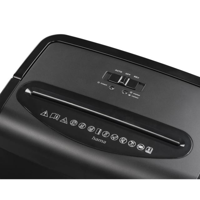 Hama “Prime M80” Document Shredder, Shredder with Security Level P5 T5 E4 