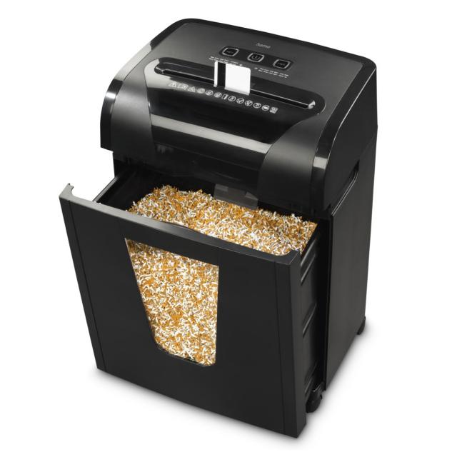 Hama “Prime M100” Document Shredder, Shredder with Security Level P5 T5 E4 