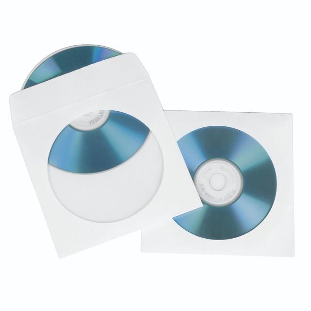 HAMA Предпазни пликове за CD/DVD дискове, опаковка 100 бр. 