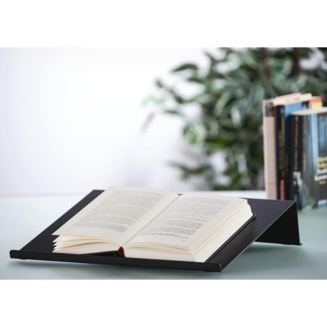 Hama "Carbon" Laptop Stand, up to 47 cm (18.4"), Carbon Look, black 