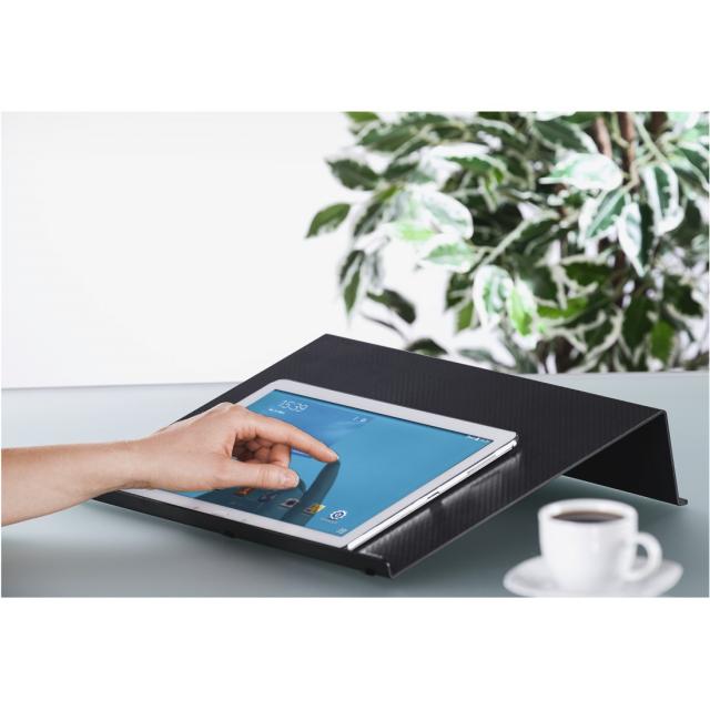Hama "Carbon" Laptop Stand, up to 47 cm (18.4"), Carbon Look, black 