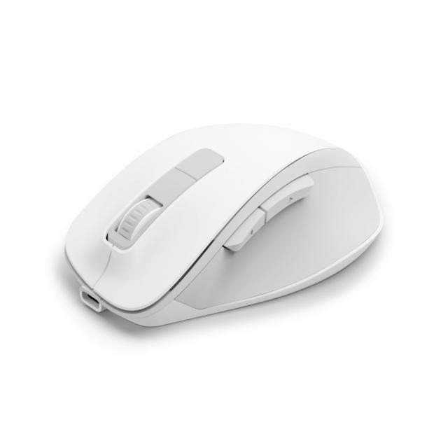 HAMA Безжична оптична мишка WM-500 Recharge, бяла, 6 бут.,800/1200/1600 dpi, безшумна 