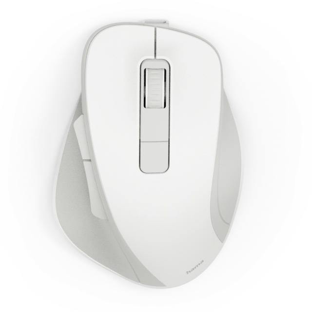 HAMA Безжична оптична мишка WM-500 Recharge, бяла, 6 бут.,800/1200/1600 dpi, безшумна 