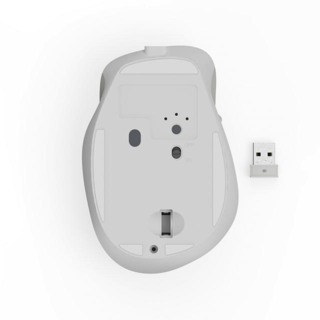 HAMA Безжична оптична мишка WM-500 Recharge, бяла, 6 бут.,800/1200/1600 dpi, безшумна 
