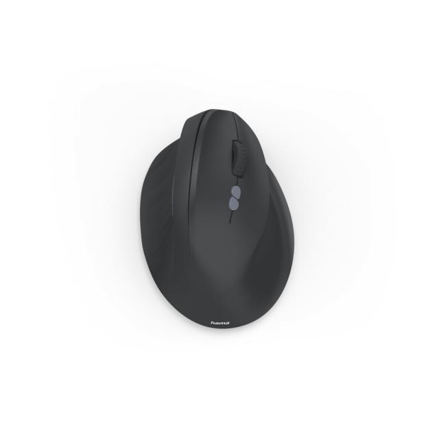 Hama “EWM-500R” Ergonomic Vertical Mouse, Radio, Optical, 7 Buttons, black 