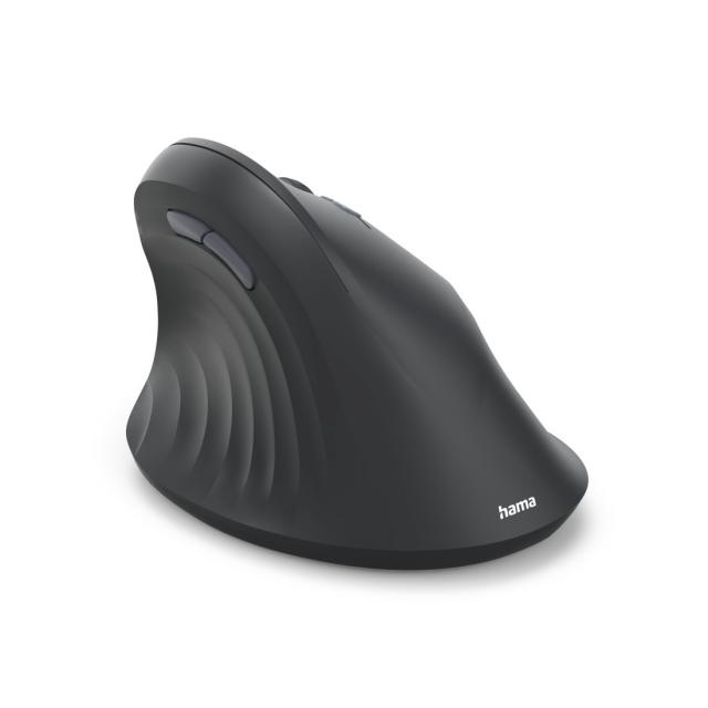Hama “EWM-500R” Ergonomic Vertical Mouse, Radio, Optical, 7 Buttons, black 