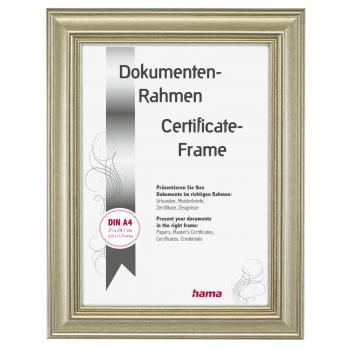 Hama "Lobby" Plastic Frame, gold, 21 x 29.7 cm