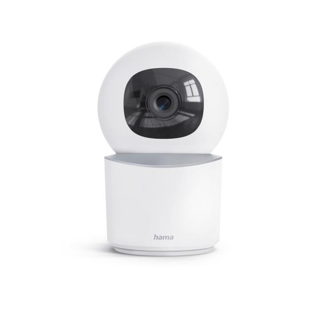 HAMA Wi-Fi камера, за закрити помещения, записваща, въртяща се, бяла 