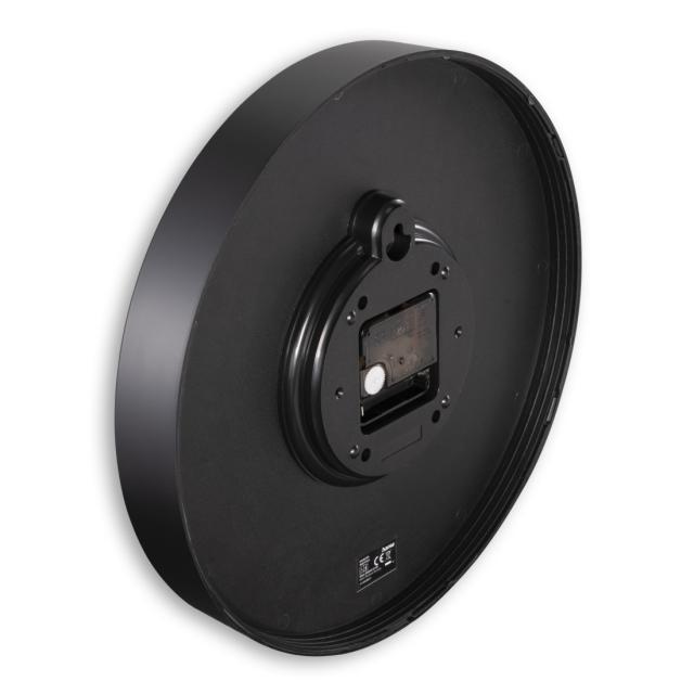 Hama "Corsica" Wall Clock, Ø 30 cm, No Ticking, black/white 