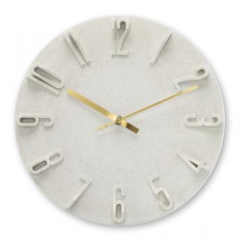 Hama "Corfu" Wall Clock, Ø 30 cm, Quartz Clock, Analogue, 3D Numerals, beige