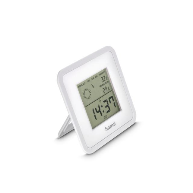 Hama "Borneo" Thermometer and Hygrometer, Digital, For Indoors, white 