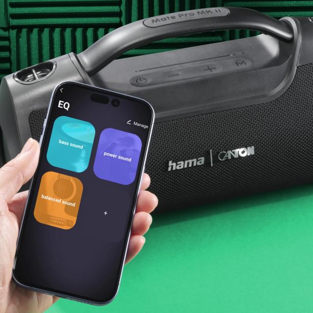 HAMA x Canton Блутут мобилна колонка "Mate Pro MK II", водоустойчивa IPX6, 60W 
