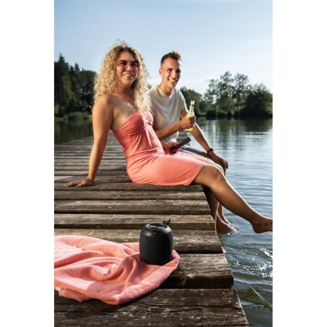 Hama "Bomb 3.0" Bluetooth® Loudspeaker, Waterproof IPX7, LED, 16 W, black 