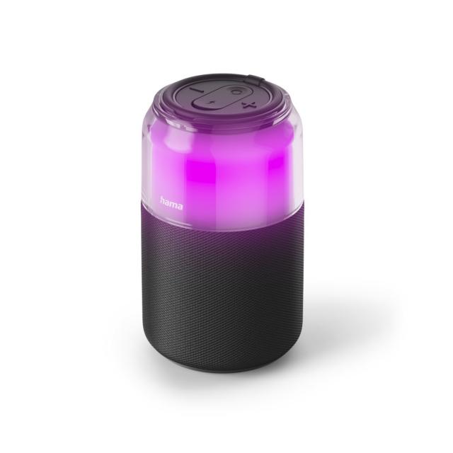 HAMA Блутут колонка "Can Speaker" 5 W, 4 LED режима на осветление 