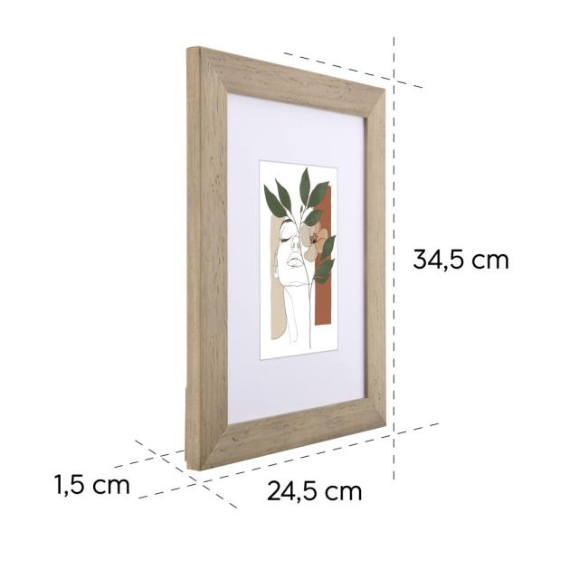 Hama “Albero” Wooden Frame, taupe, 20 x 30 cm